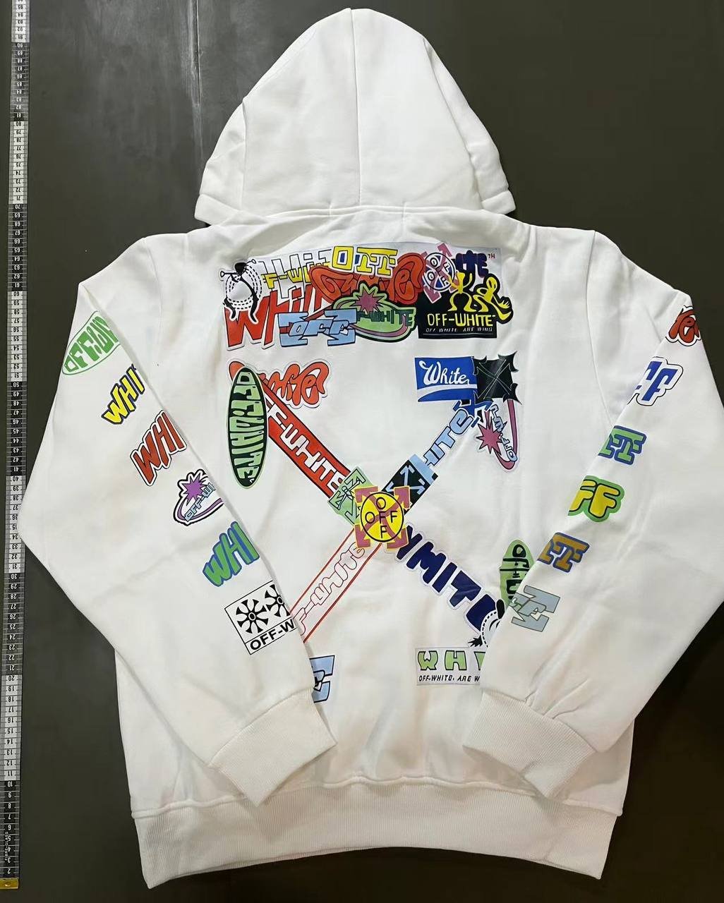 off-white hooded sweatshirt