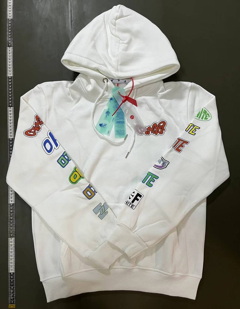off-white hooded sweatshirt