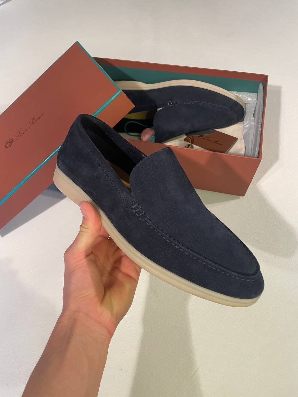 Loro plana loafers
