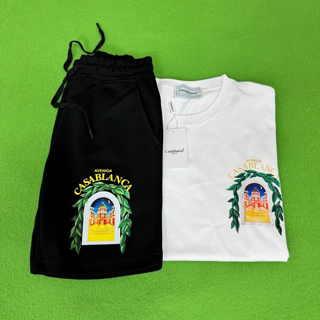 Casablanca Set\Short-sleeved T-shirt\Sports casual tee