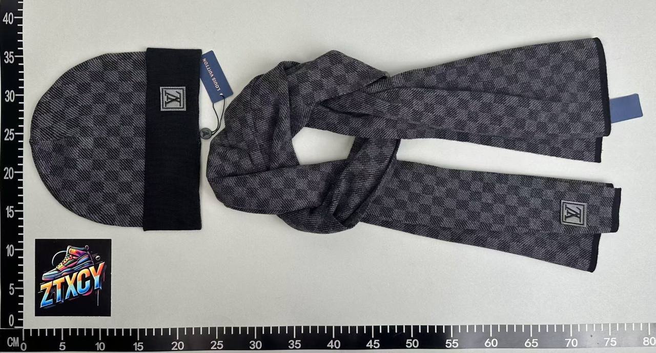 LV Beanie & Scarf Set