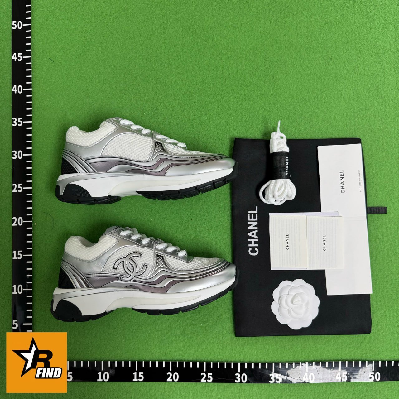 CHANEL QUILTED CC TRAINER SNEAKERS/ shoes