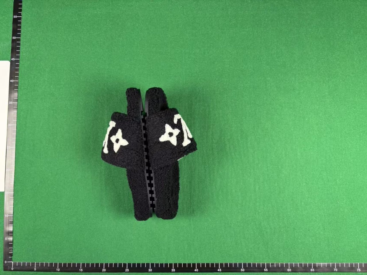 LOUIS VUITTON plush slippers