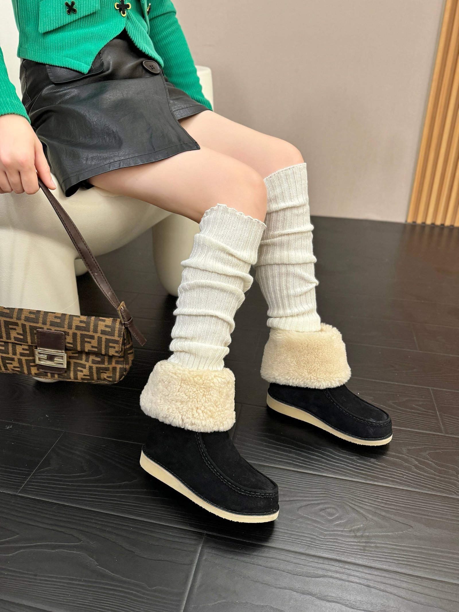 Chloe's new snow boots are now available.