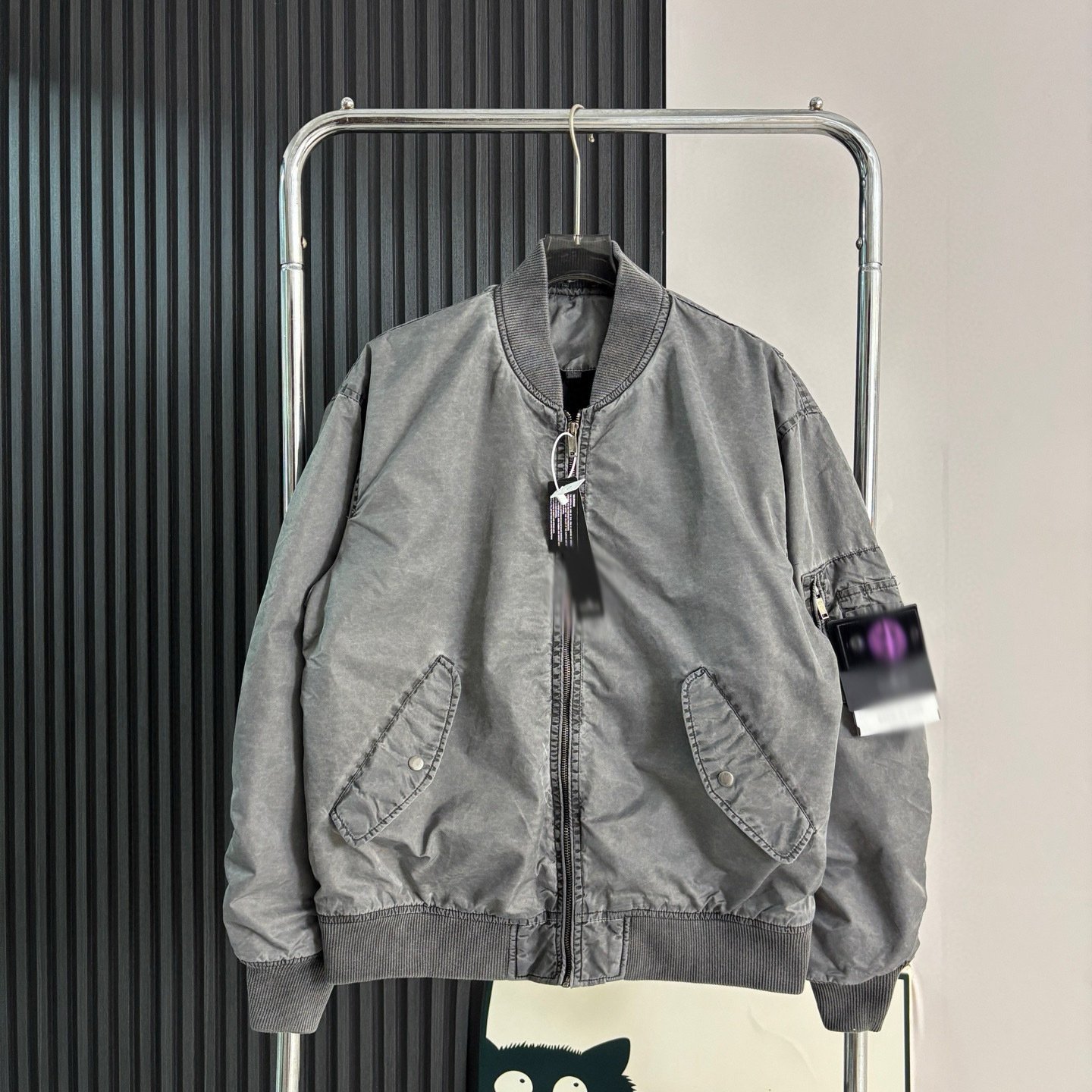 Stone Island Autumn/Winter Casual Bomber Jacket Coat Warm Baseball Jacket Cotton Coat for Men and Women