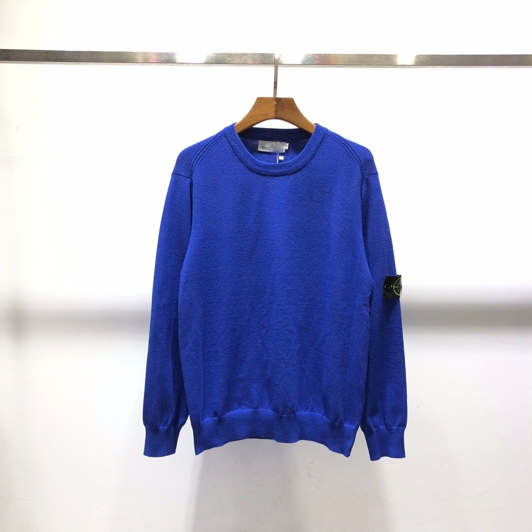 Stoneisland wool blend sweater, crew neck pullover knit sweater, inner layer.