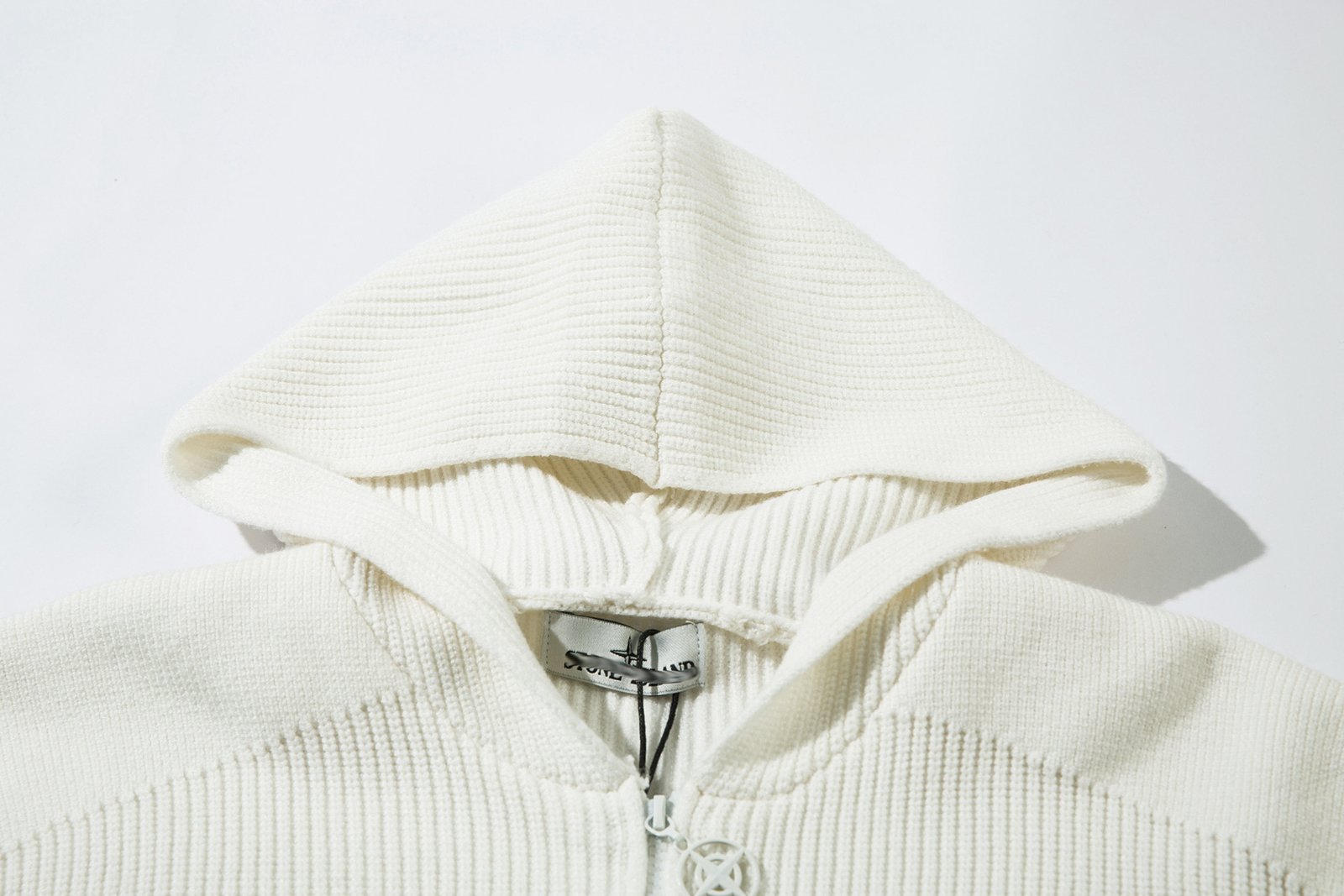 European and American STONE Stone Island Basic Style Compass Vest Zipper Crew Neck Pullover Knit Sweater for Men and Women (iu)