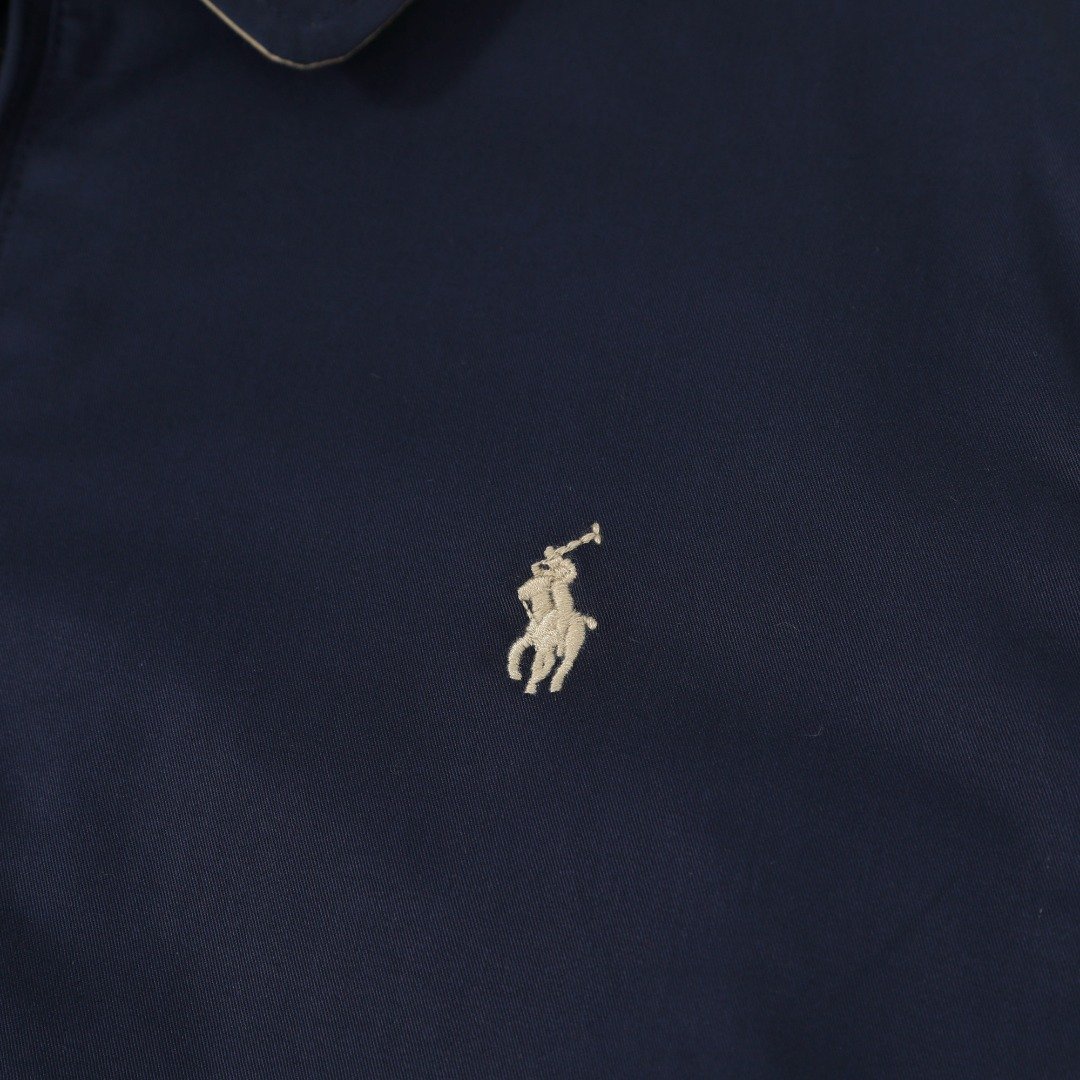 RL Ralph Lauren minimalist pony logo embroidered vintage-style lapel jacket, unisex couple jacket.