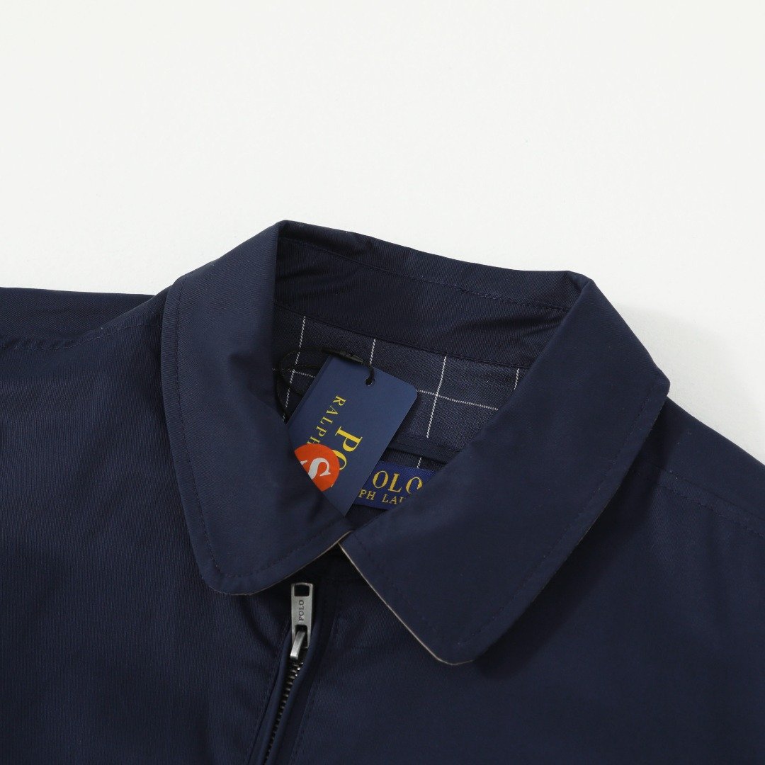 RL Ralph Lauren minimalist pony logo embroidered vintage-style lapel jacket, unisex couple jacket.