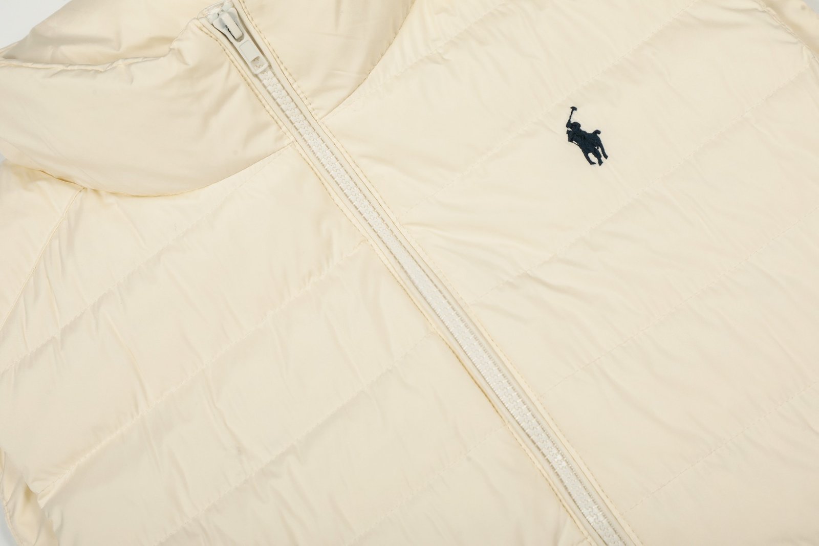 RL Ralph Lauren Women's Classic Lightweight Down Vest with Embroidered Warm Stand Collar, Casual and Versatile