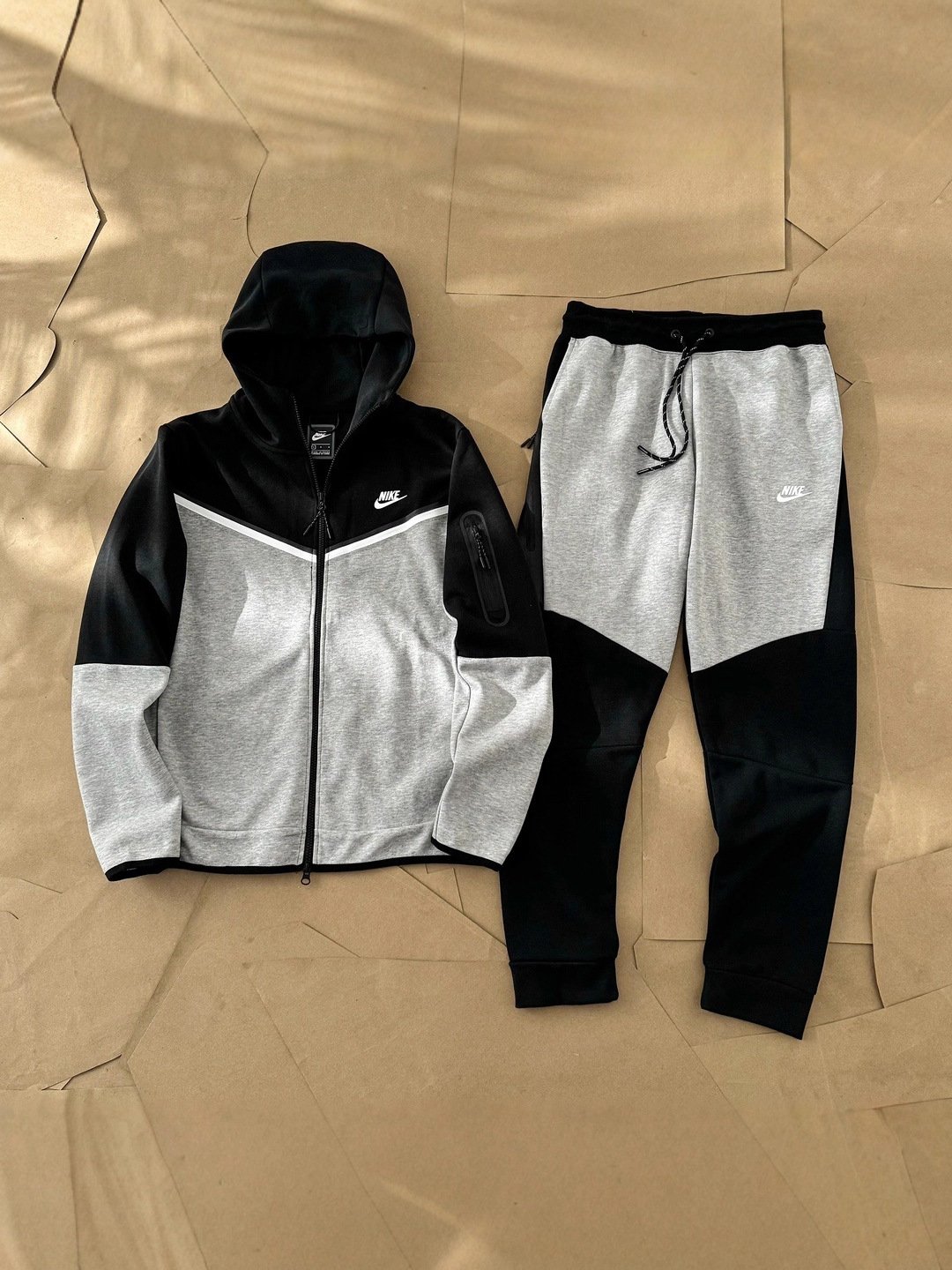 Nike Fall/Winter Patchwork Hooded Set