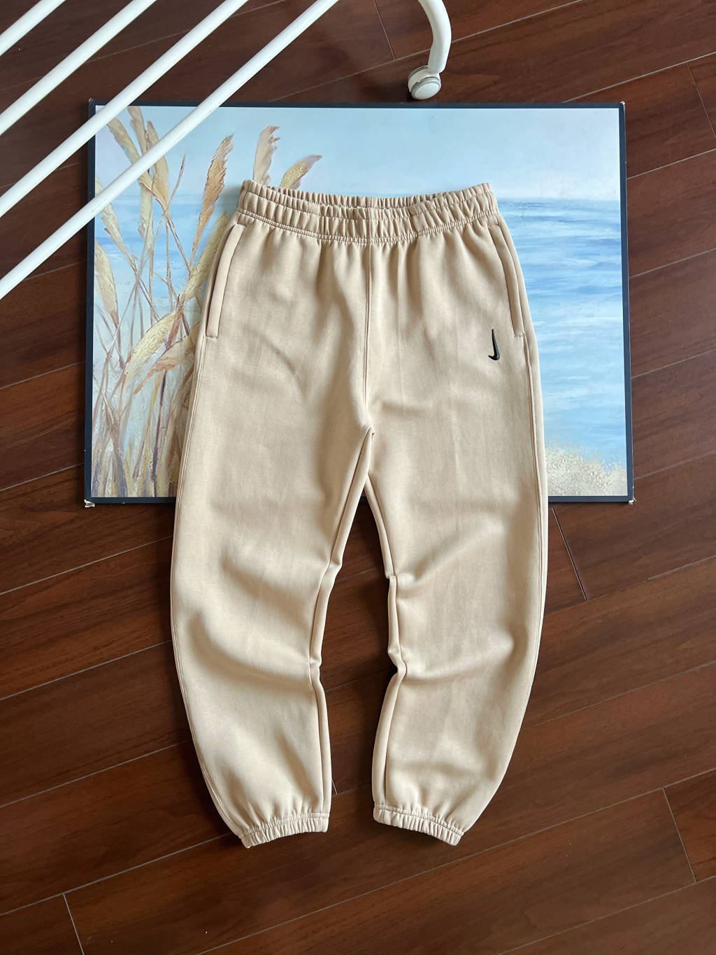 Nike collaboration autumn/winter sweatpants, sporty casual couple pants