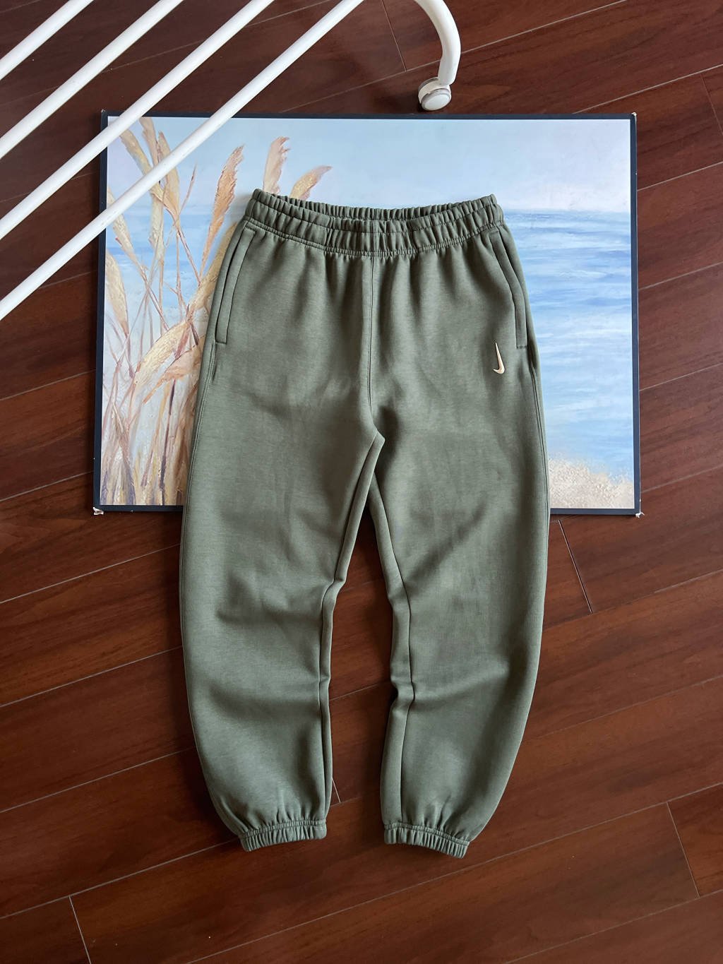 Nike collaboration autumn/winter sweatpants, sporty casual couple pants