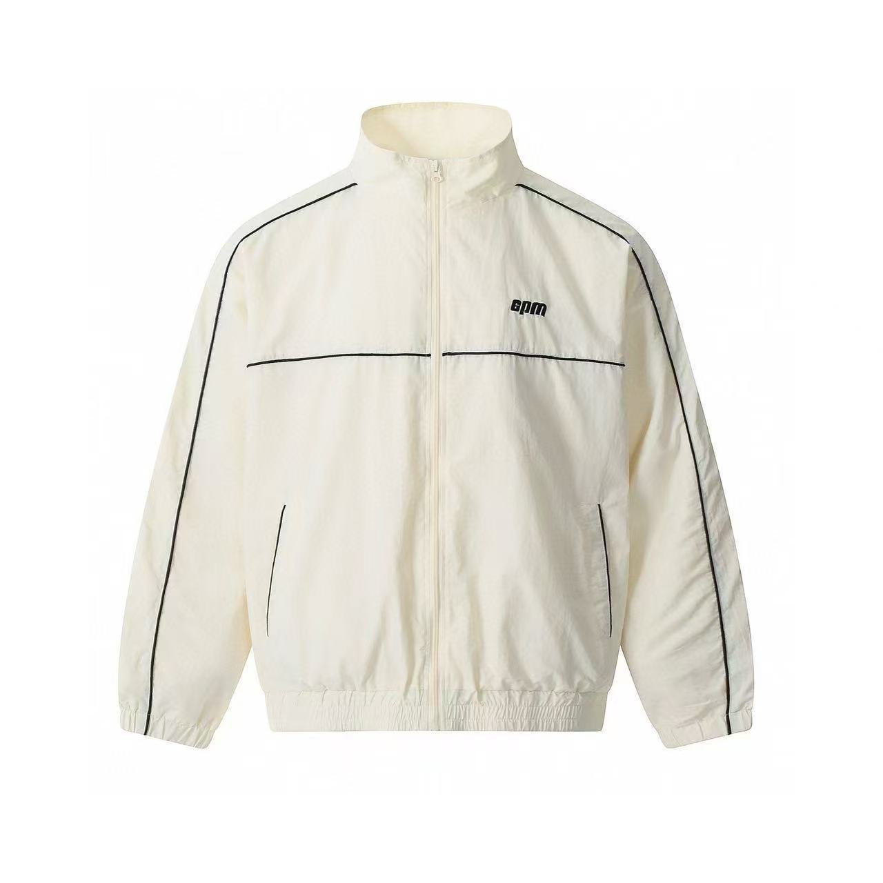 Sixpm/6PM Woven Reflective Sporty Patchwork Embroidered Letter Label Set Corduroy Fabric