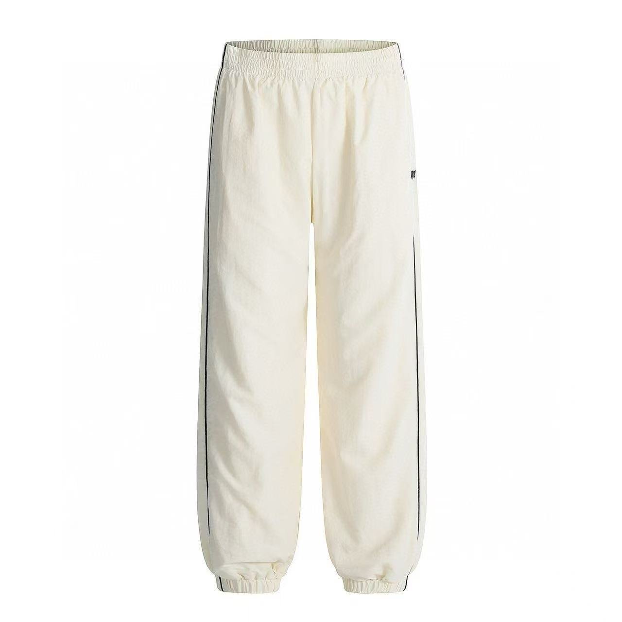 Sixpm/6PM Woven Reflective Sporty Patchwork Embroidered Letter Label Set Corduroy Fabric