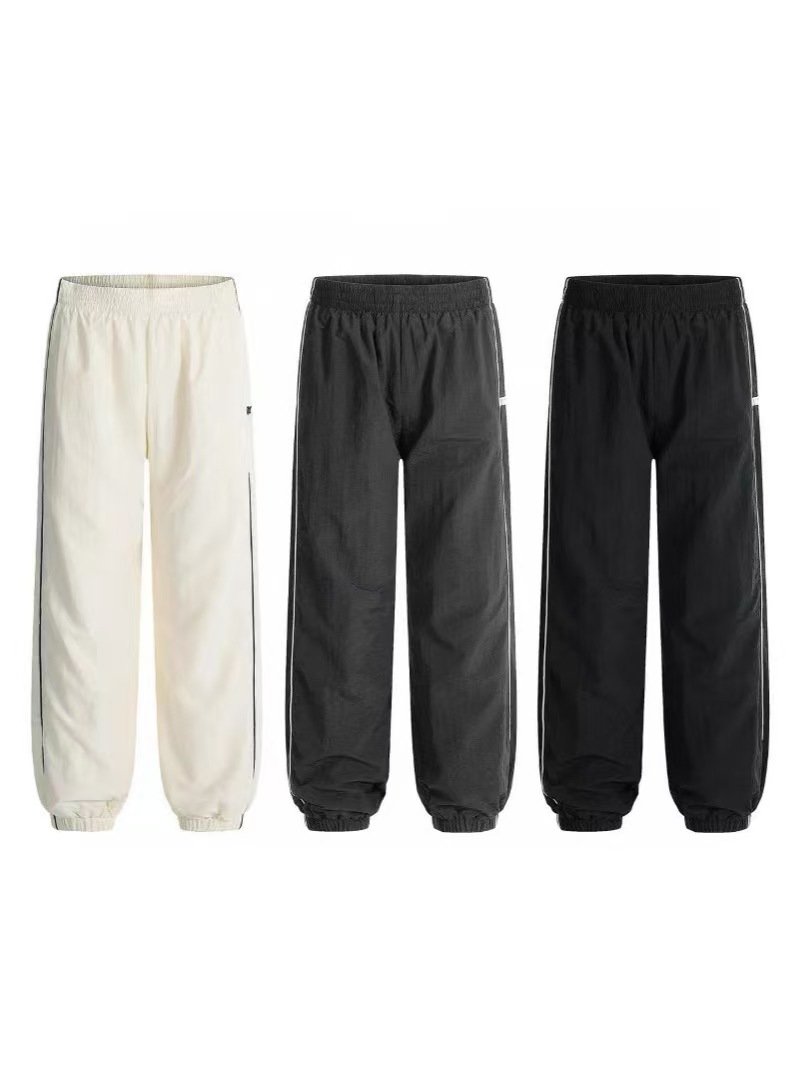 Sixpm/6PM Woven Reflective Sporty Patchwork Embroidered Letter Label Set Corduroy Fabric