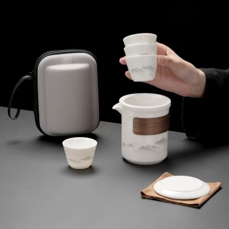 Ceramic Master Cup, Single Cup, Jade White Porcelain, Special Tea Cup for Home Use, Individual Tea Cup, Gift Box