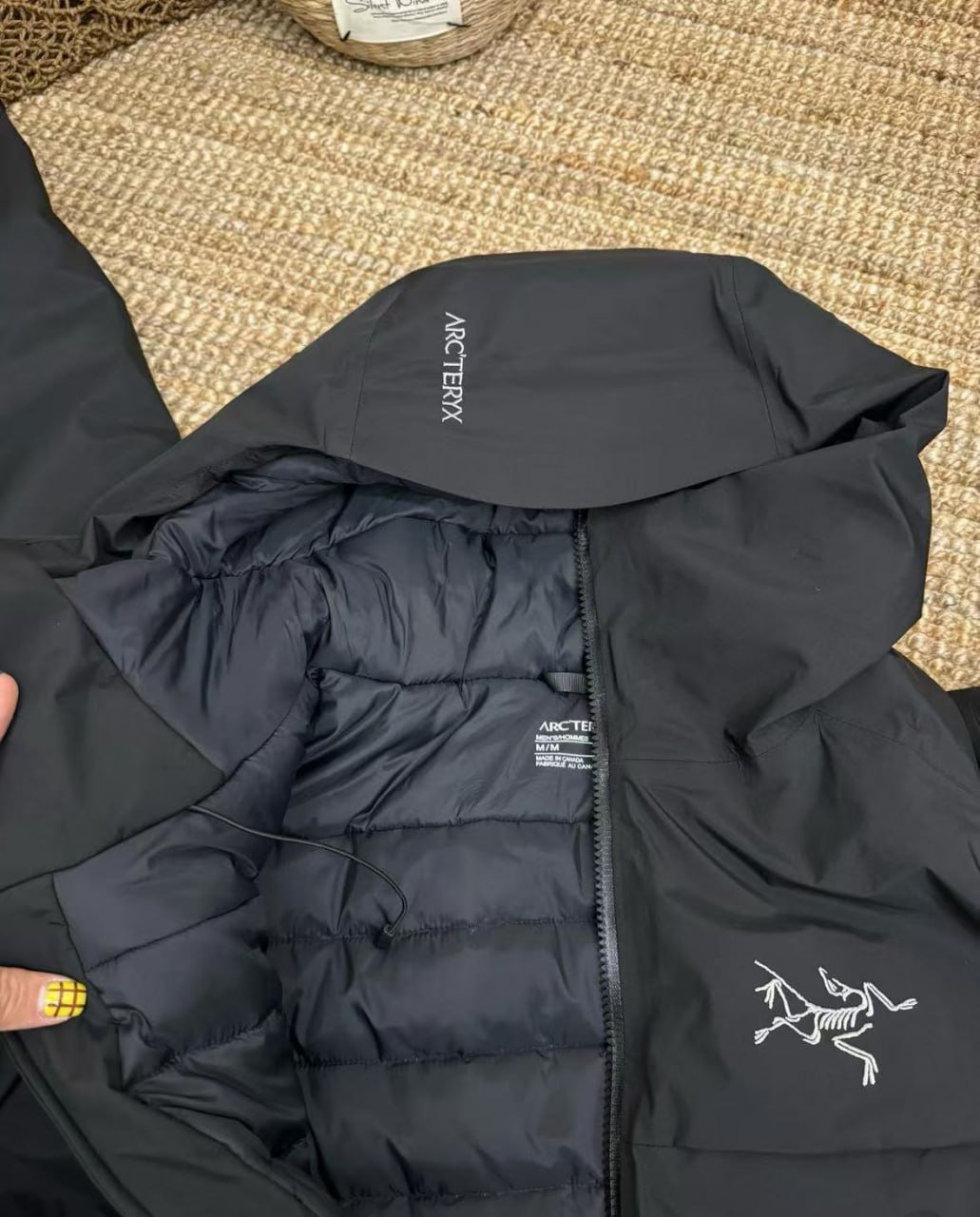 Arc'teryx down jackets, hoodies, coats