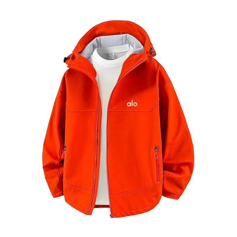 Alo Spring/Autumn New Men's Jacket Trendy Thin Windbreaker Hooded Couple Style