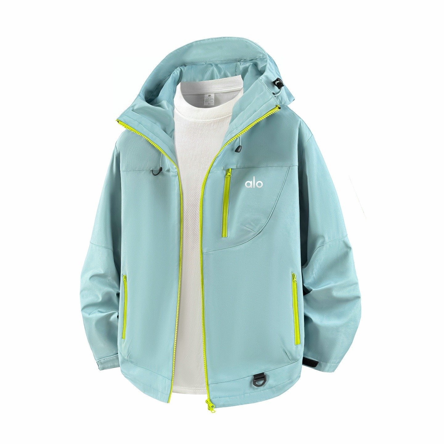 Alo Spring/Autumn New Men's Jacket Trendy Thin Windbreaker Hooded Couple Style