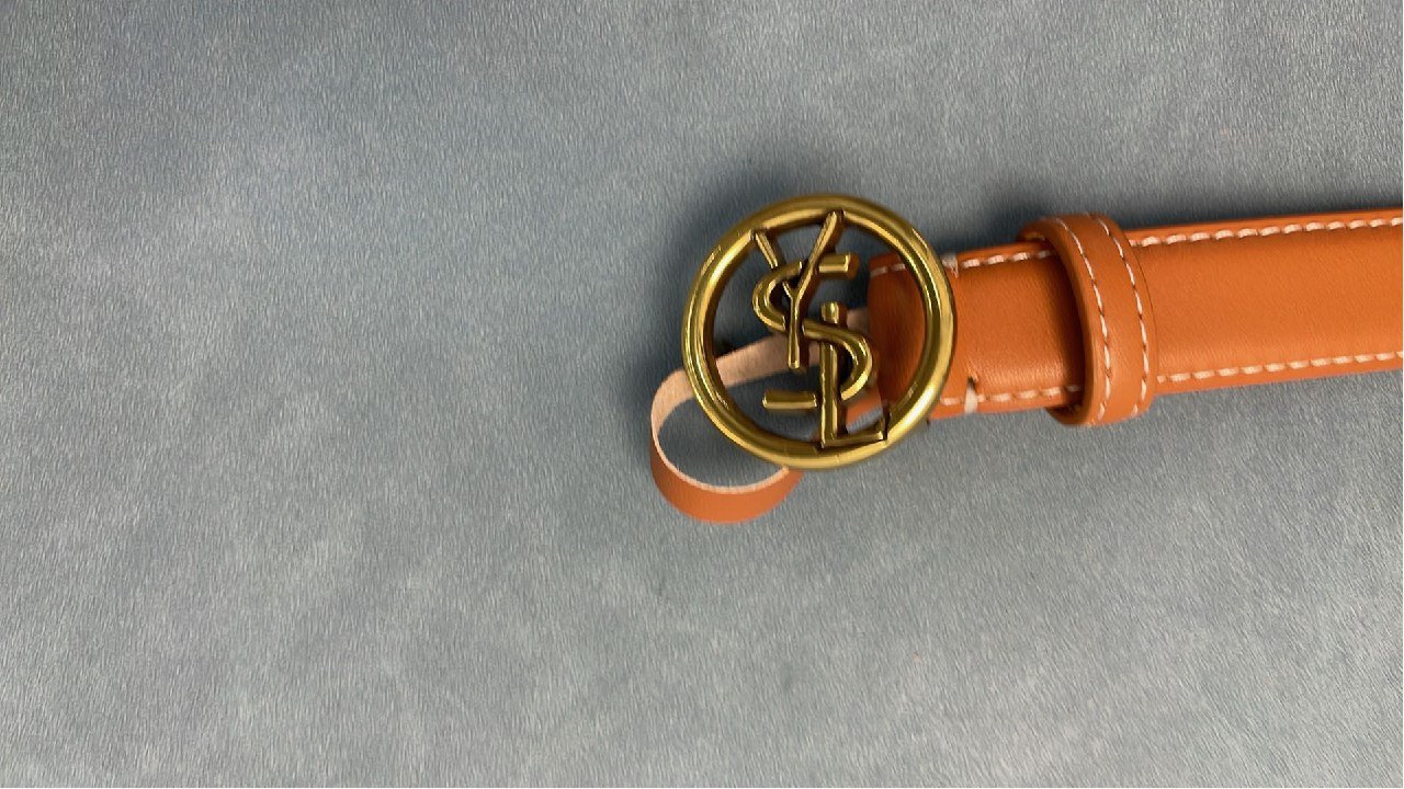 YSL Classic Leather Belt with Double Ring Buckle [8 styles]