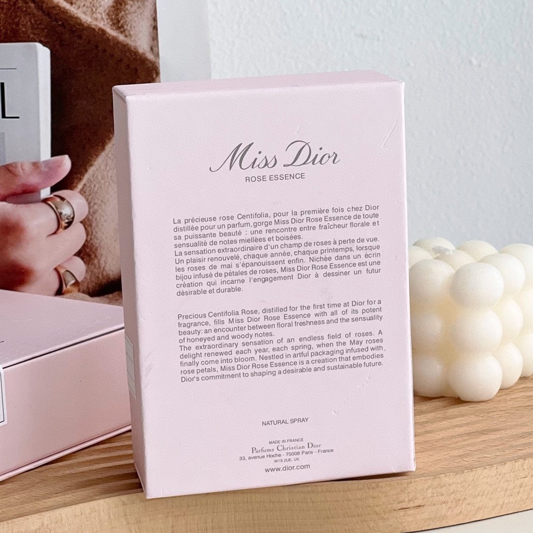 Dior perfume holographic mirror gift box