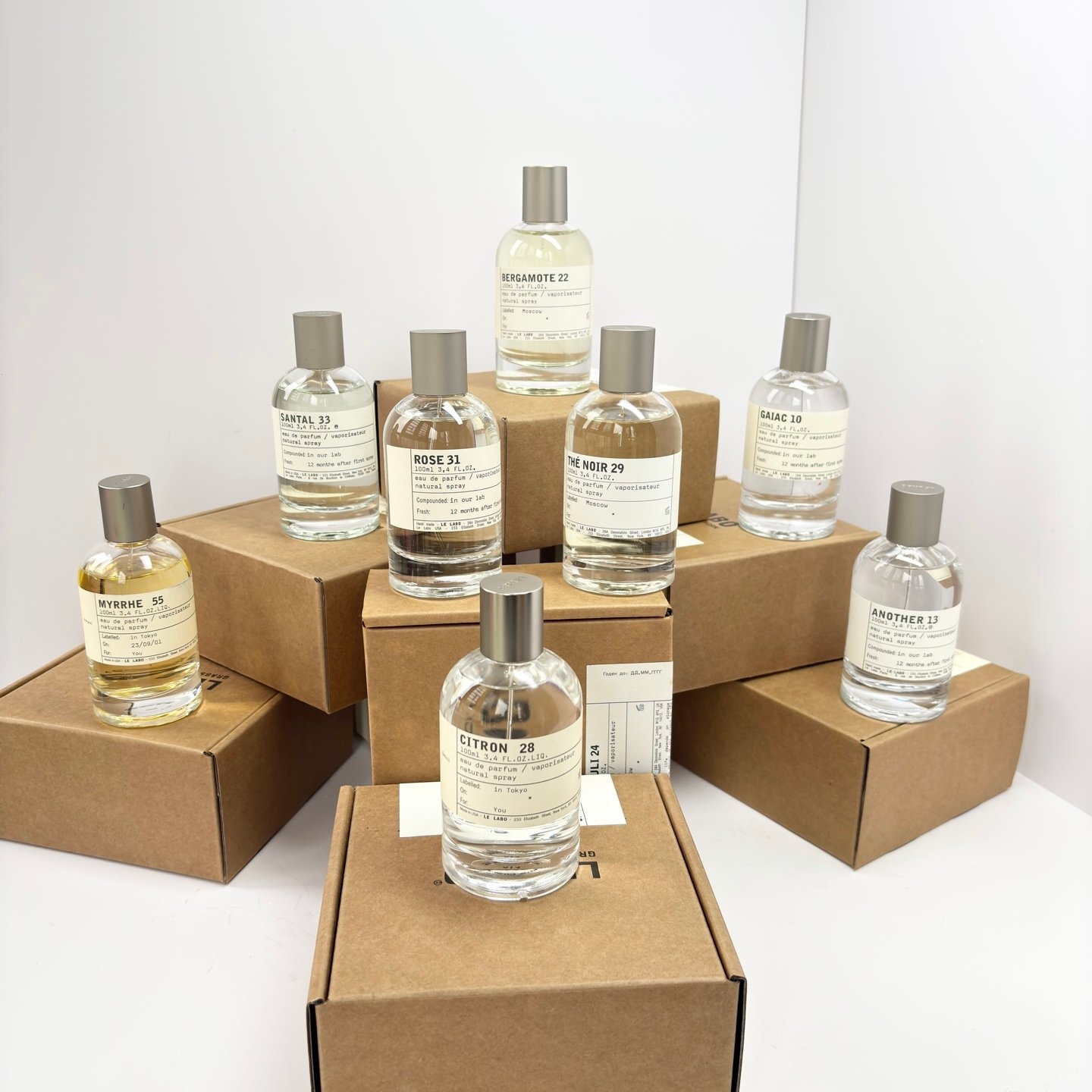 Nine perfumes from the laboratory