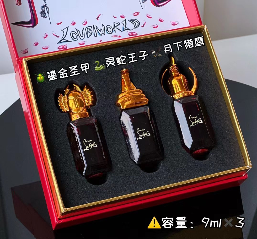 CL Louboutin Black Gold Series Perfume Sample Set 9ml x 3