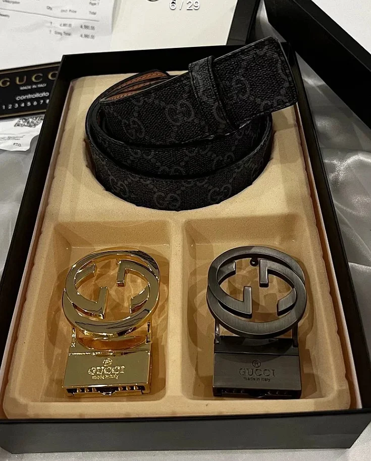 Belts (Including brands like Amiri, Gucci, Louis V