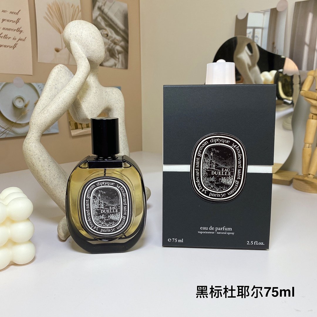 Diptych Black Label Eau de Parfum Set 75ml In Stock Scents: Eau de Parfum - L'Éclat - Fig - Eau de Toilette - Perrier - Eau de Rose - Duyère - Palau Oud
